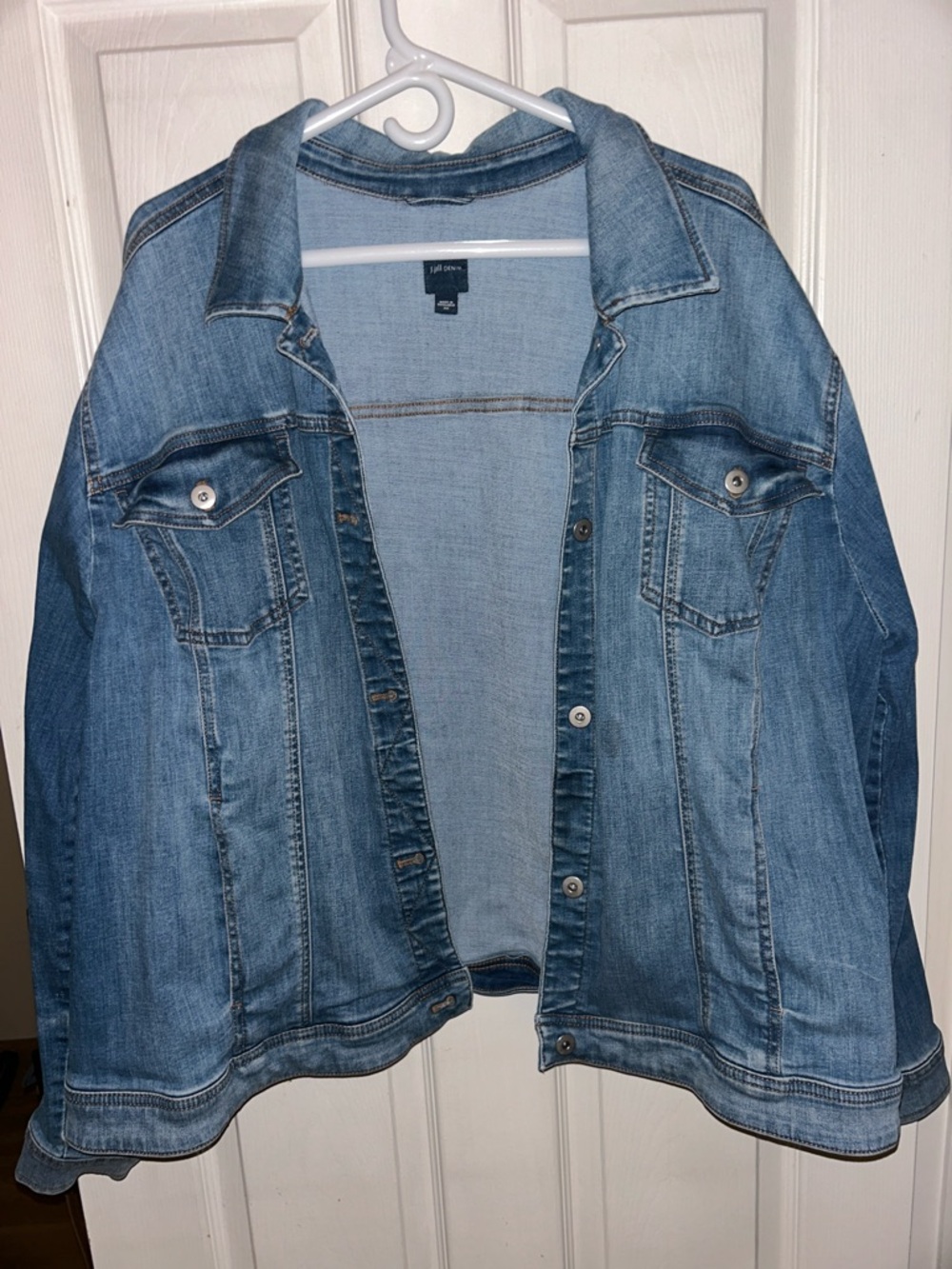 J. Jill Light Wash Blue Denim Jacket